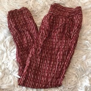 Red and White Aztec Pants💓